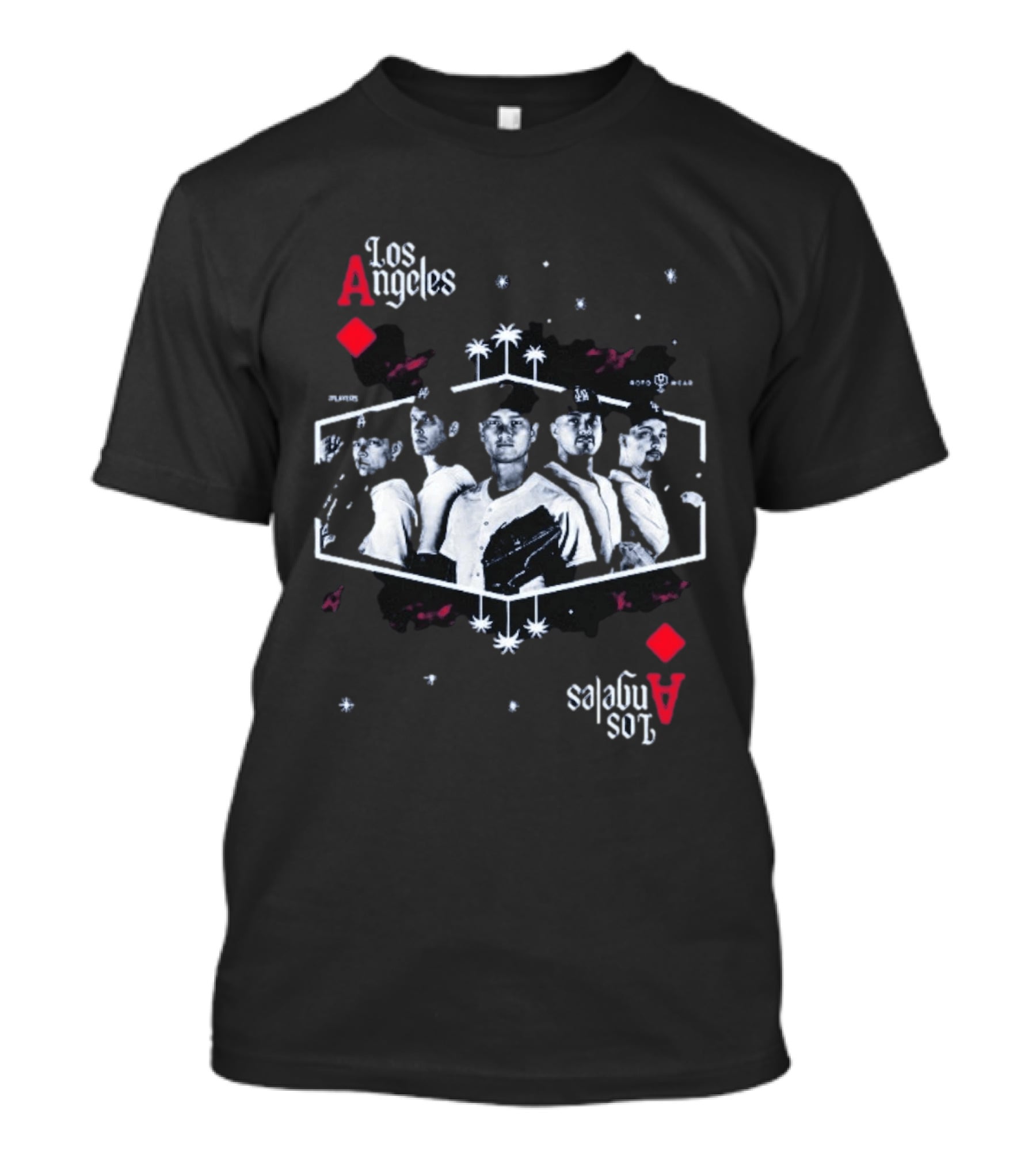 Los Angeles Aces Kike Hernandez Baseball Team Player Lineup T-Shirt