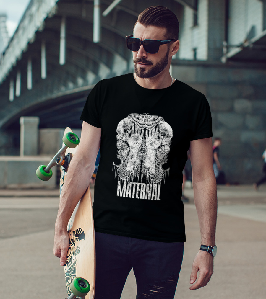 Maternal Disaster Reflecto Skull T-Shirt