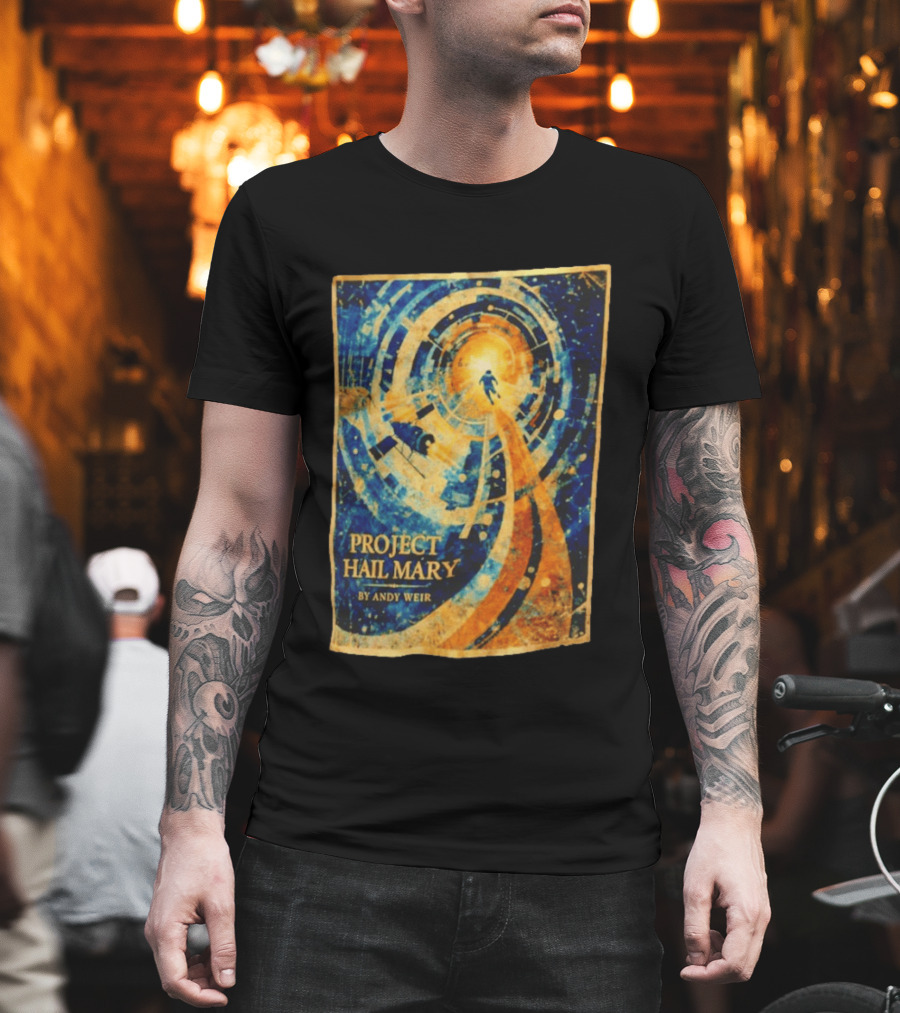Project Hail Mary By Andy Weir Space Adventure T-Shirt