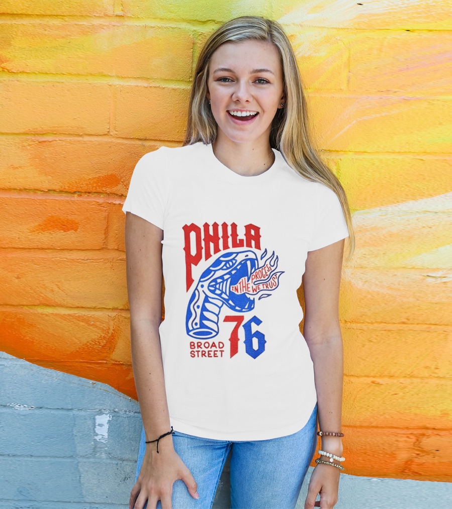 Phila 76 Broad Street In The Process We Trust Serpent T-Shirt