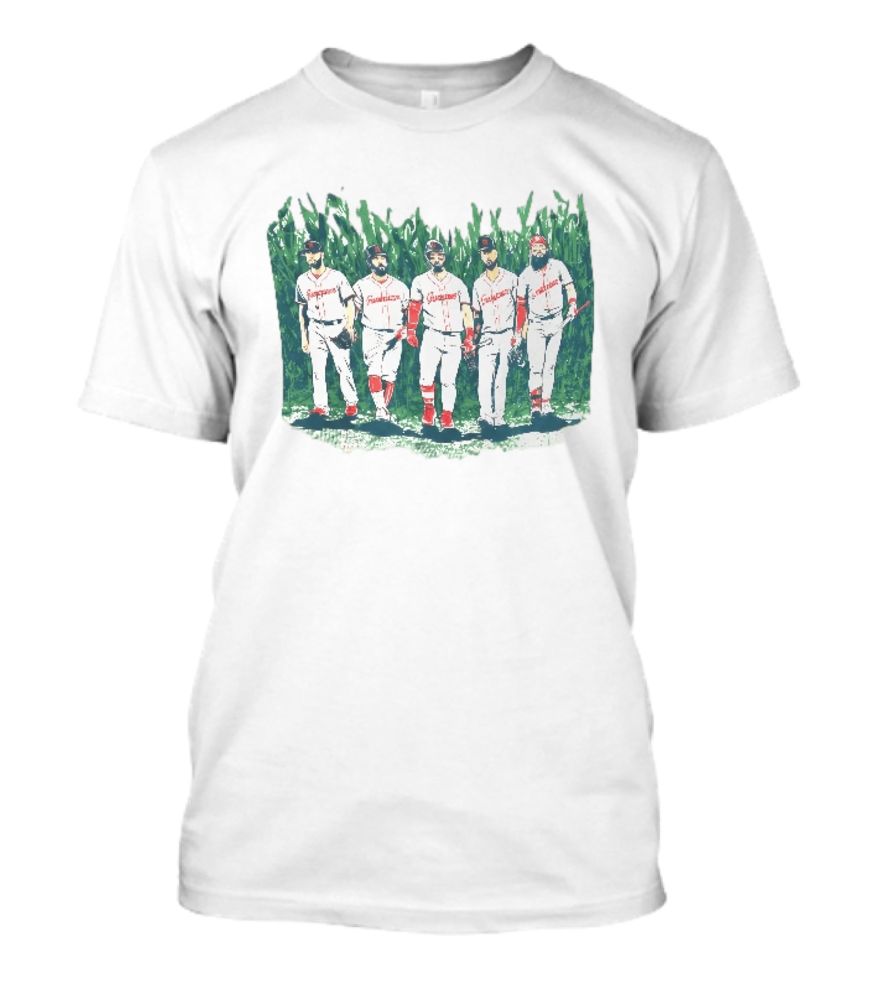 Cleveland Guardians Field Of Dreams Game 2026 Is This Heaven Baseball Players Walking In Cornfield T-Shirt