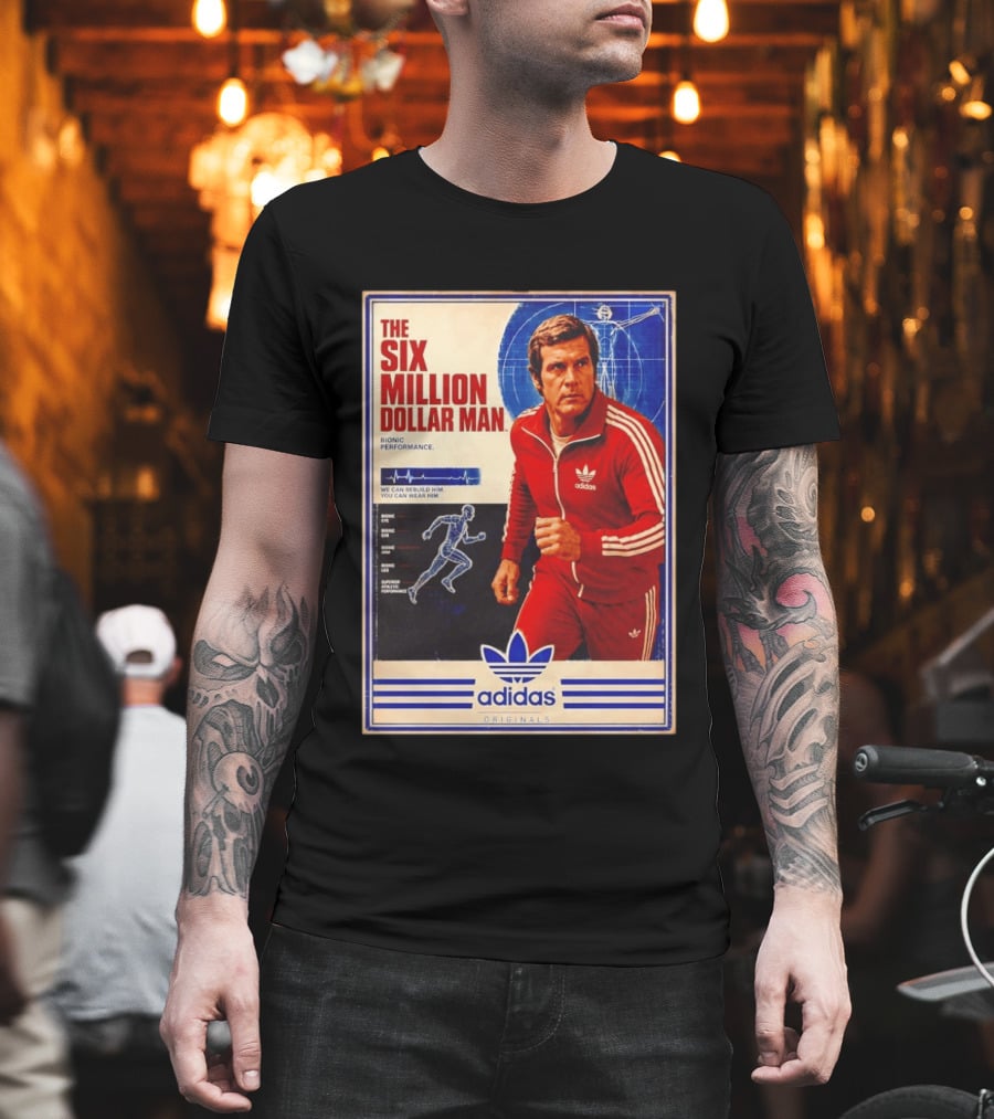 The Six Million Dollar Man Adidas Bionic Performance Originals T-Shirt