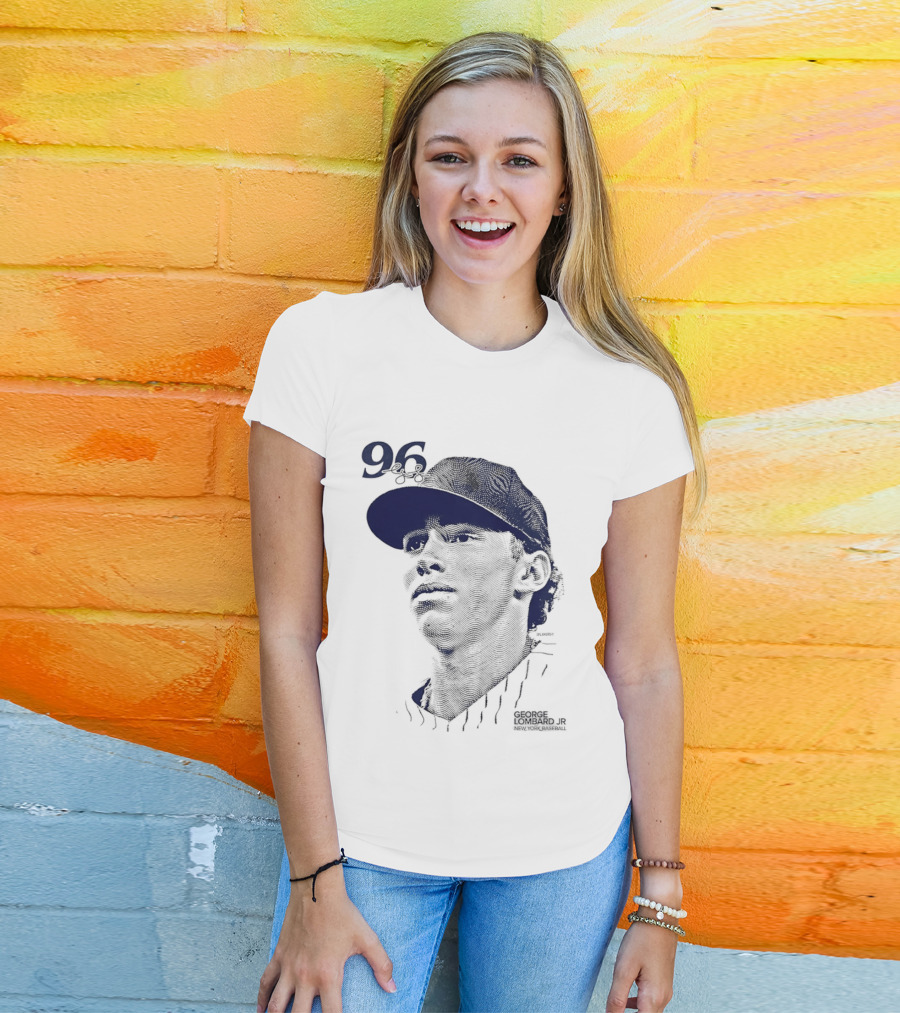 George Lombard Jr. 96 New York Yankees Baseball Lineage Series T-Shirt