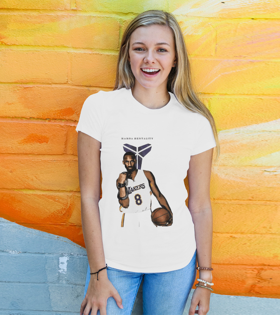 Kobe Bryant Mamba Mentality Los Angeles Lakers 8 Basketball Player T-Shirt
