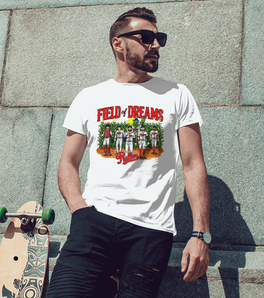 MLB Phillies Field Of Dreams 2026 Dyersville Iowa Cornfield Event T-Shirt