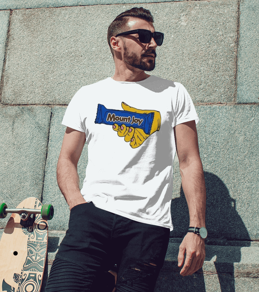 Mount Joy Candy Wrapper Hand Holding T-Shirt