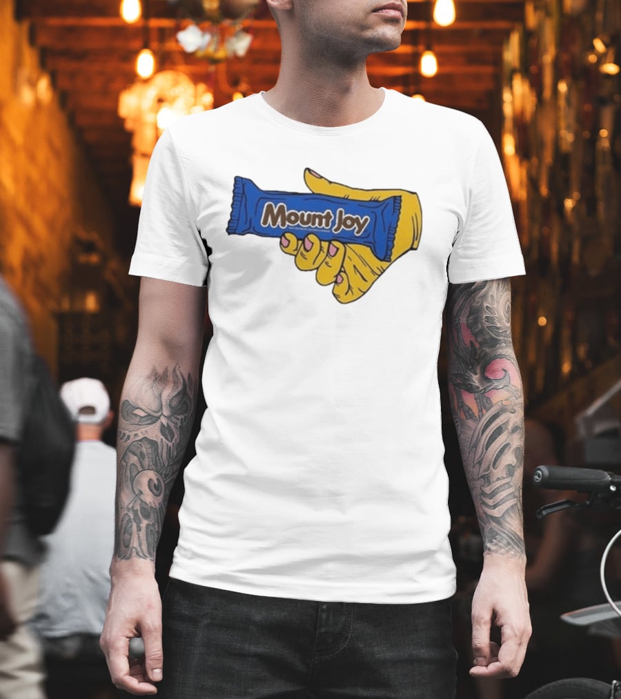 Mount Joy Candy Wrapper Hand Holding T-Shirt