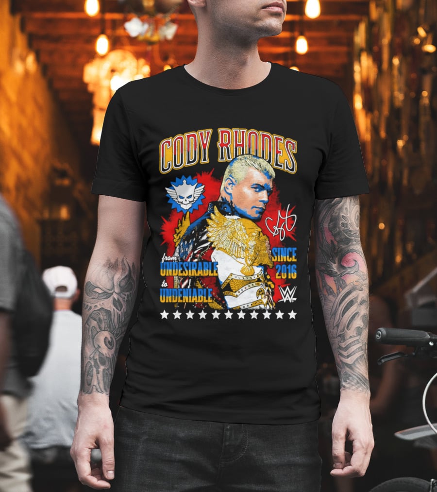 Cody Rhodes Unbreakable Since 2008 WWE Star Signature T-Shirt