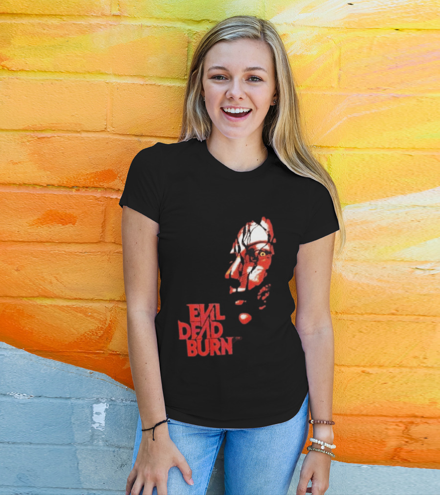 Halloween Horror Nights 2026 Evil Dead Burn Face Red T-Shirt