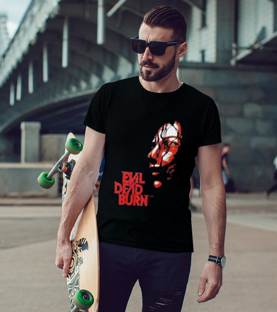 Halloween Horror Nights 2026 Evil Dead Burn Face Red T-Shirt