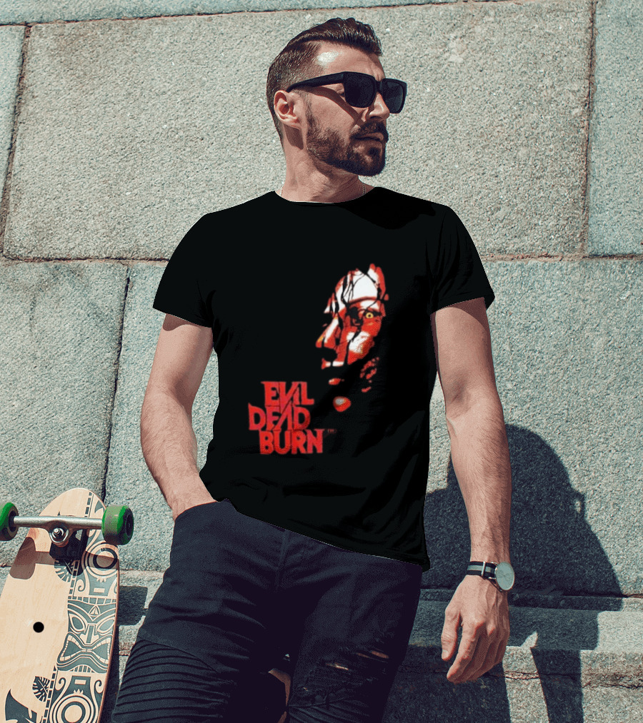 Halloween Horror Nights 2026 Evil Dead Burn Face Red T-Shirt