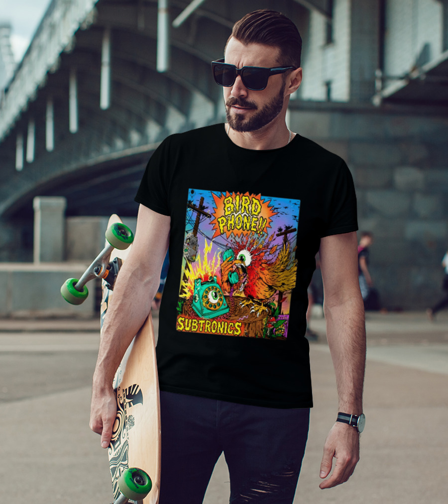 SUBTRONICS Bird Phone 2026 Friday Explosion T-Shirt