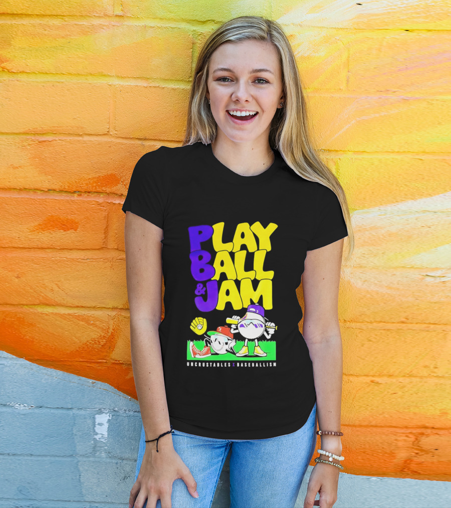 Play Ball Jam Uncrustables Baseball Fun T-Shirt