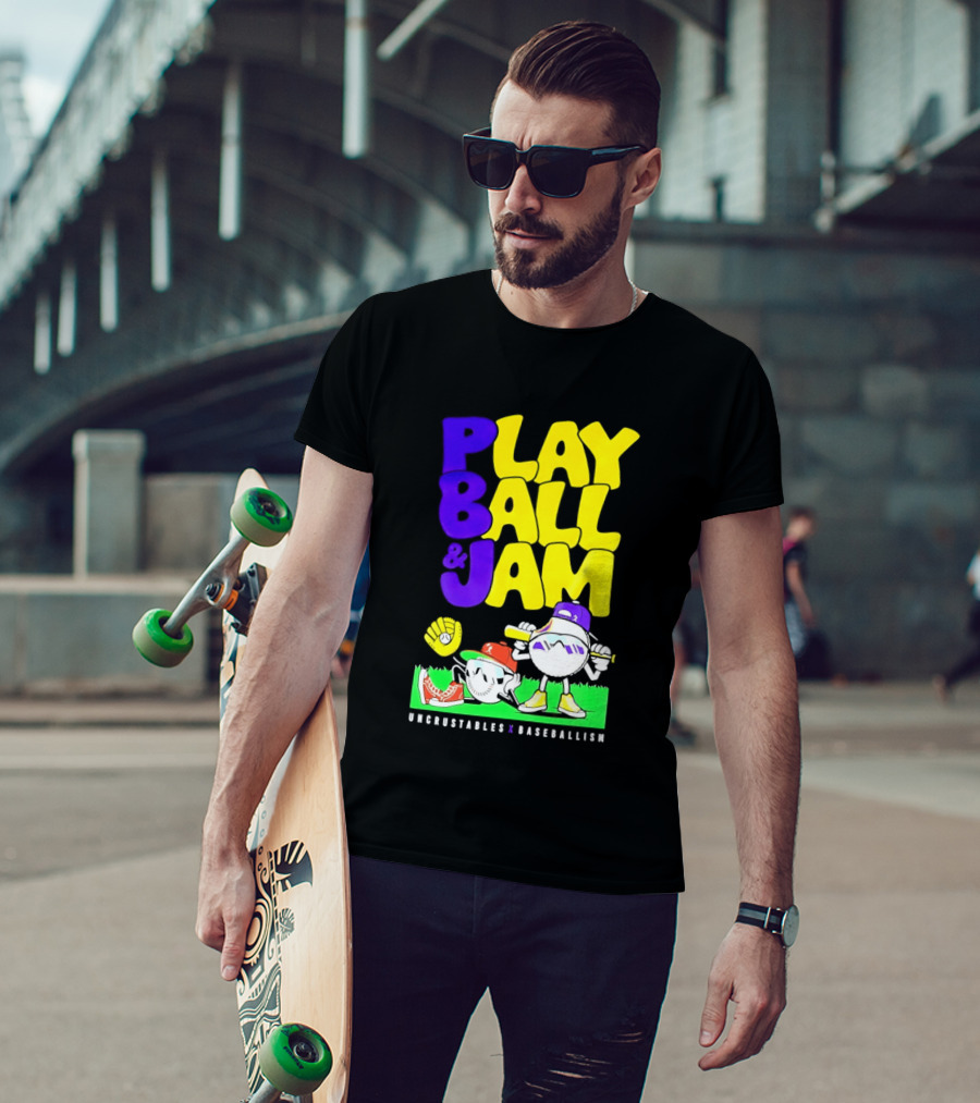 Play Ball Jam Uncrustables Baseball Fun T-Shirt
