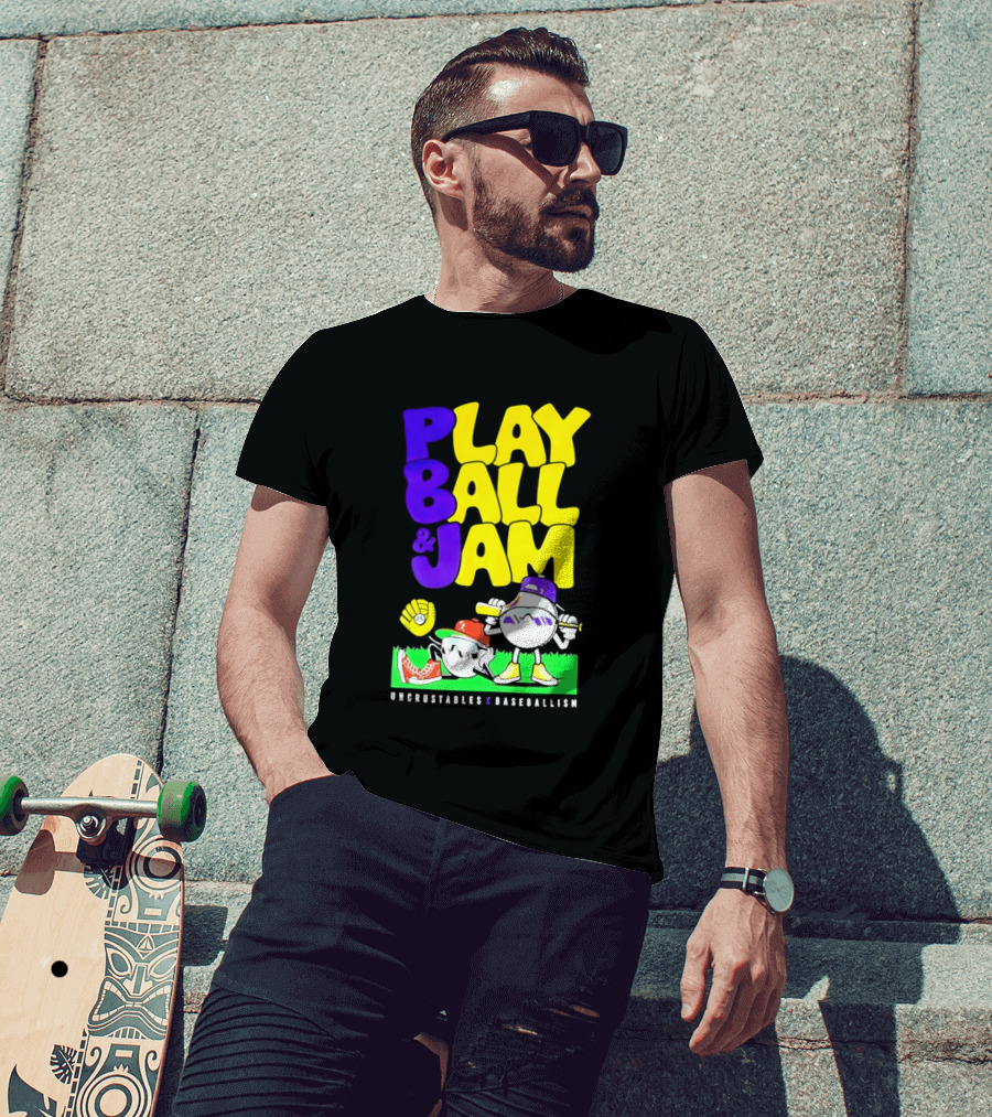 Play Ball Jam Uncrustables Baseball Fun T-Shirt