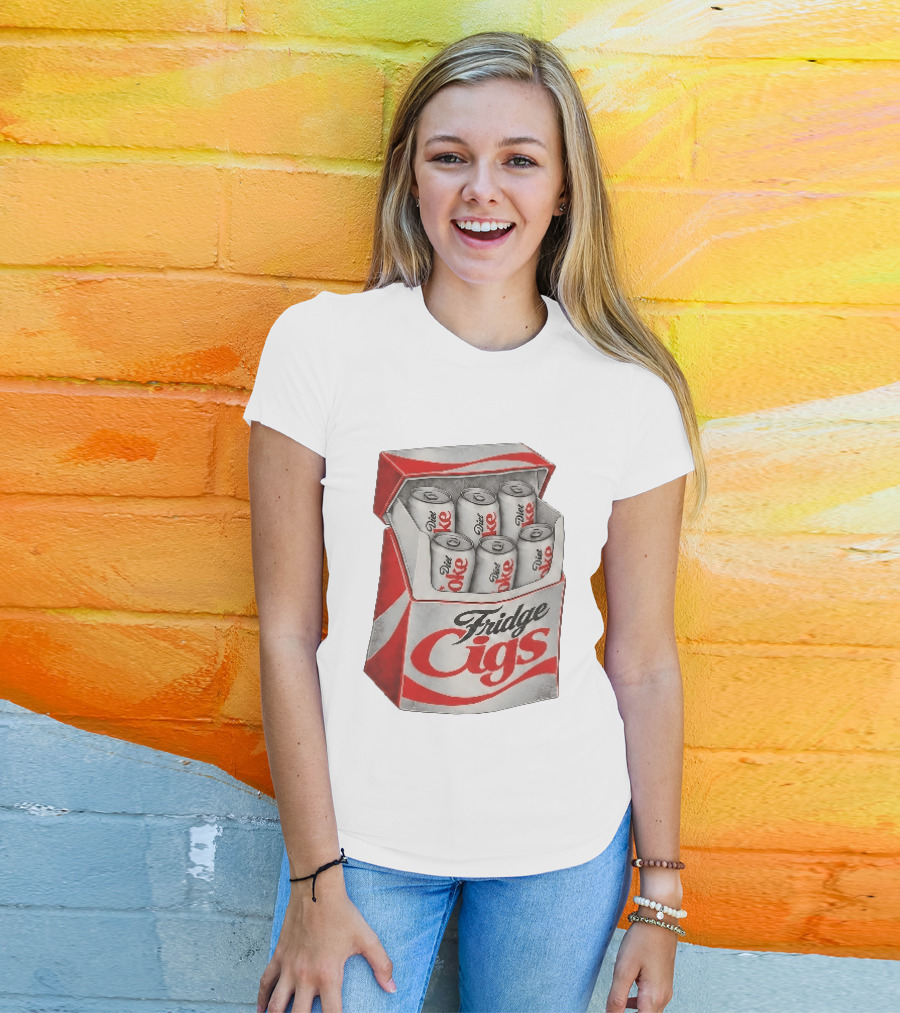 Fridge Cigs Box With Diet Coke Cans T-Shirt