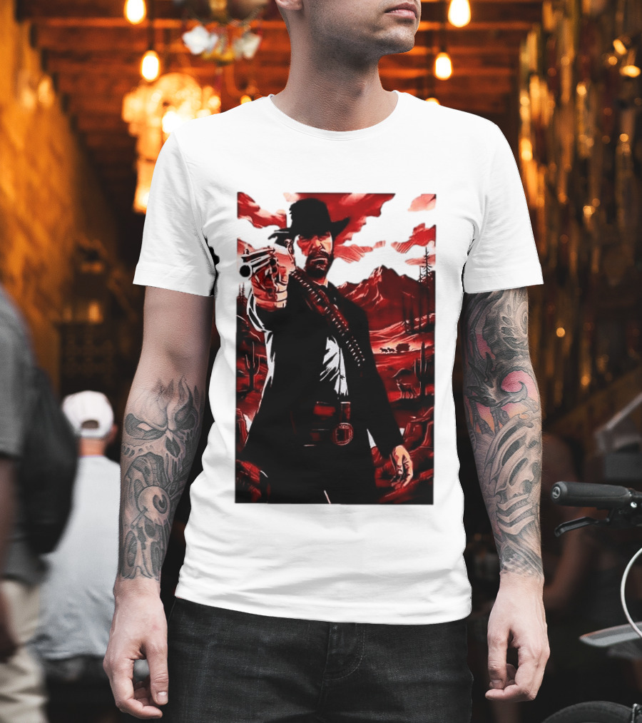 Red Dead Redemption 2 Cowboy Illustration Best Game Ever Made T-Shirt