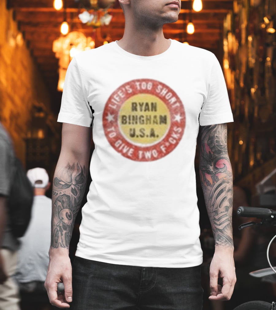 Ryan Bingham Life's Too Short To Give Two F*cks USA T-Shirt