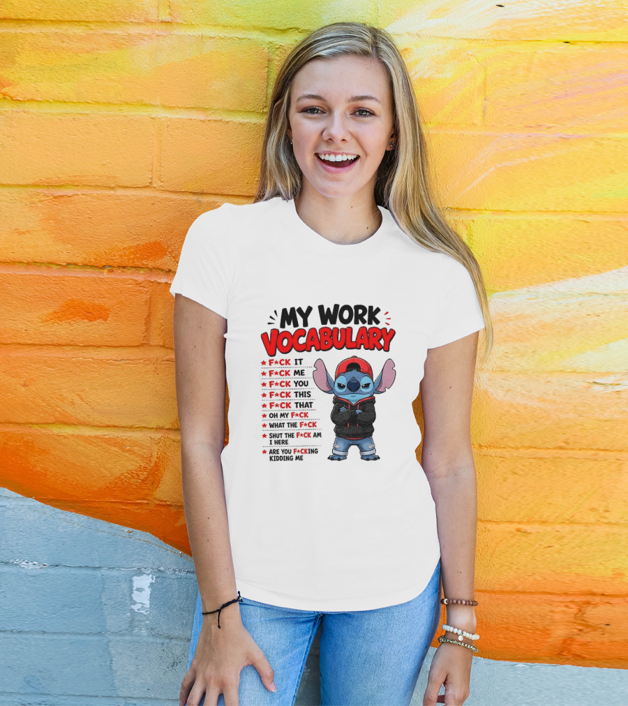 Stitch My Work Vocabulary F*ck It You This That Are You Kidding Me T-Shirt