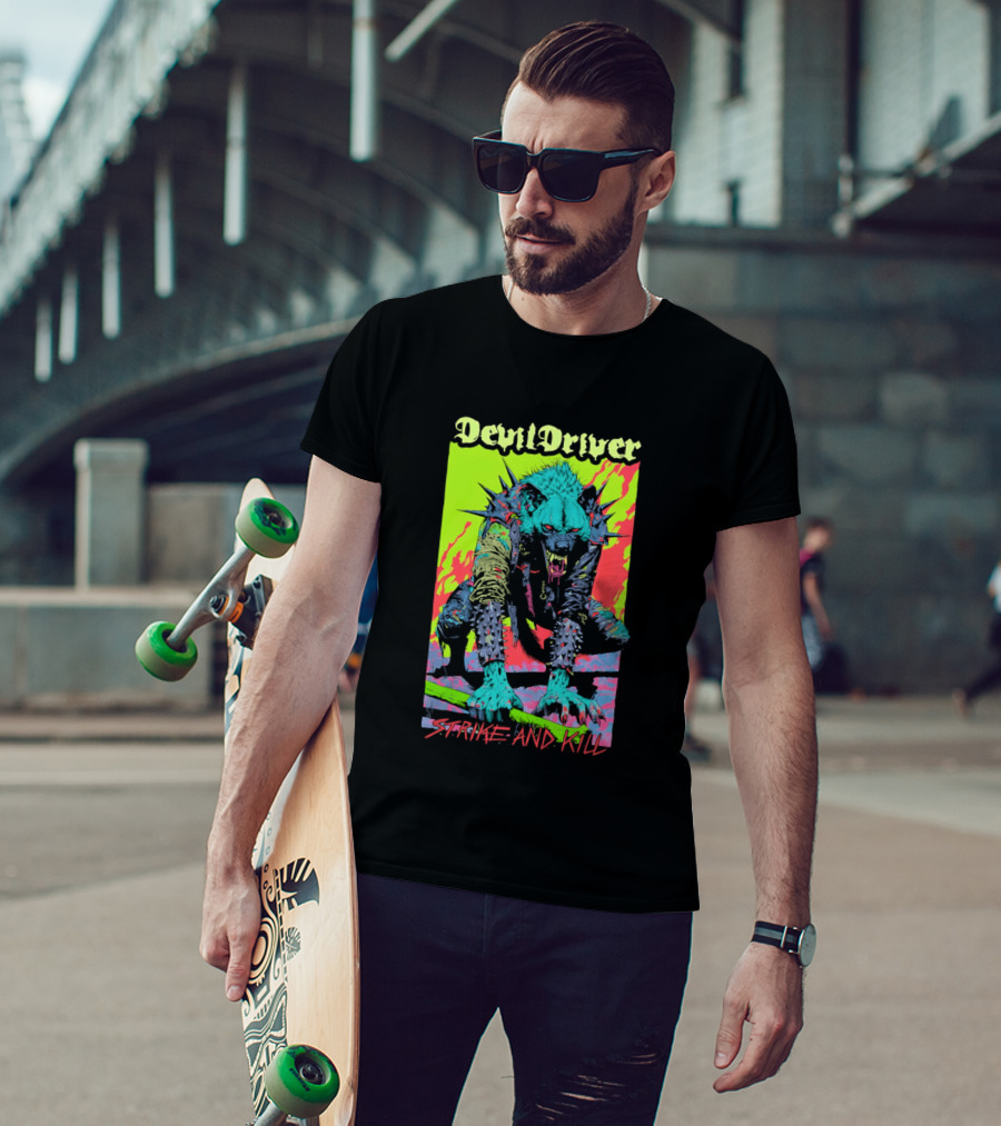 DevilDriver Strive And Kill Bone Hyena T-Shirt