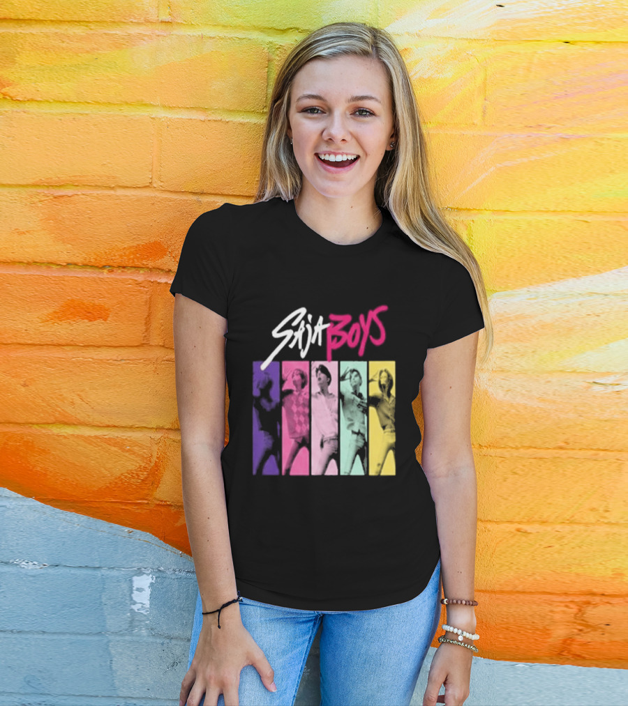 Saja Boys Kpop Demon Hunters World Tour Colorful T-Shirt