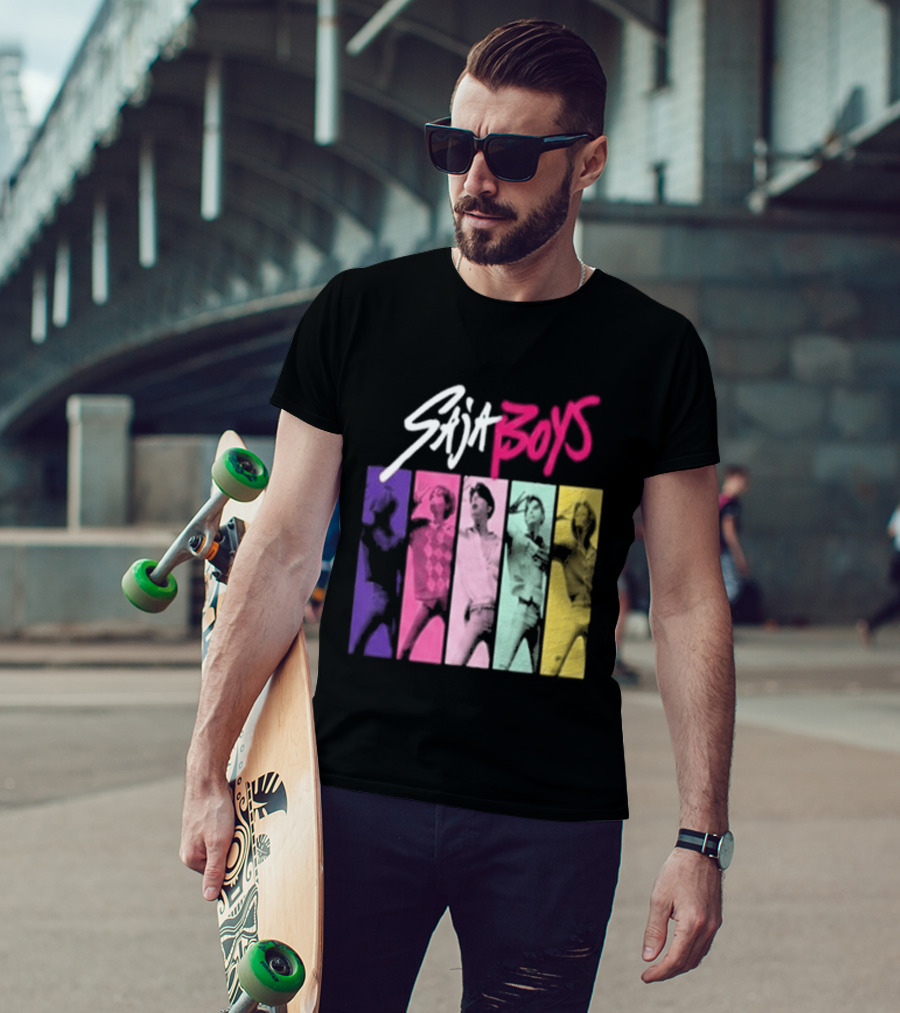 Saja Boys Kpop Demon Hunters World Tour Colorful T-Shirt