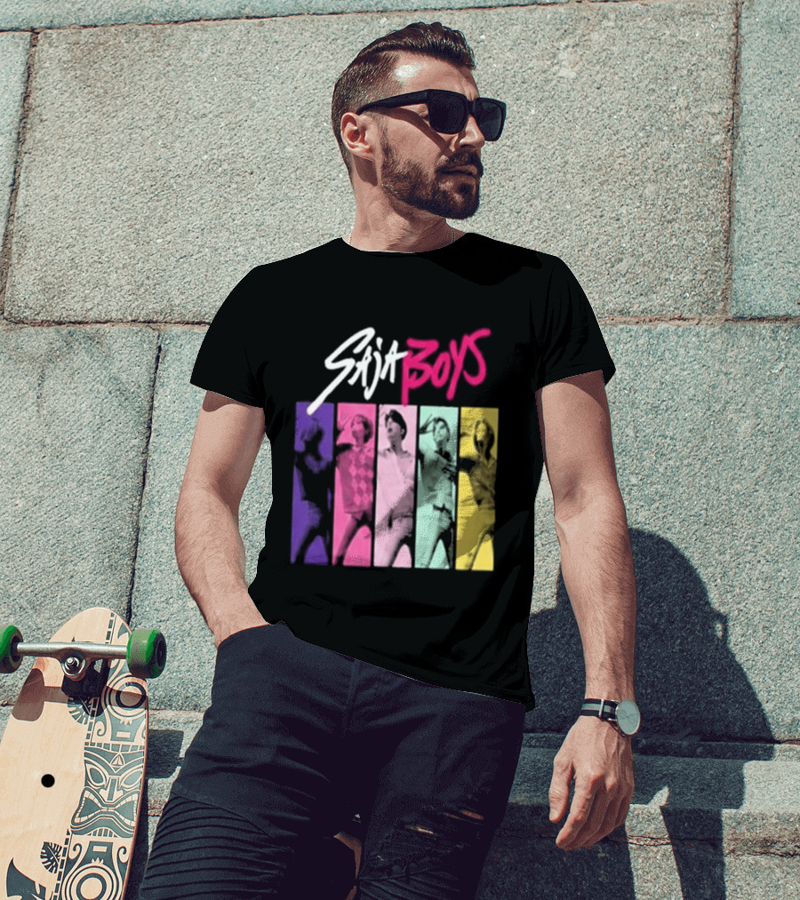 Saja Boys Kpop Demon Hunters World Tour Colorful T-Shirt