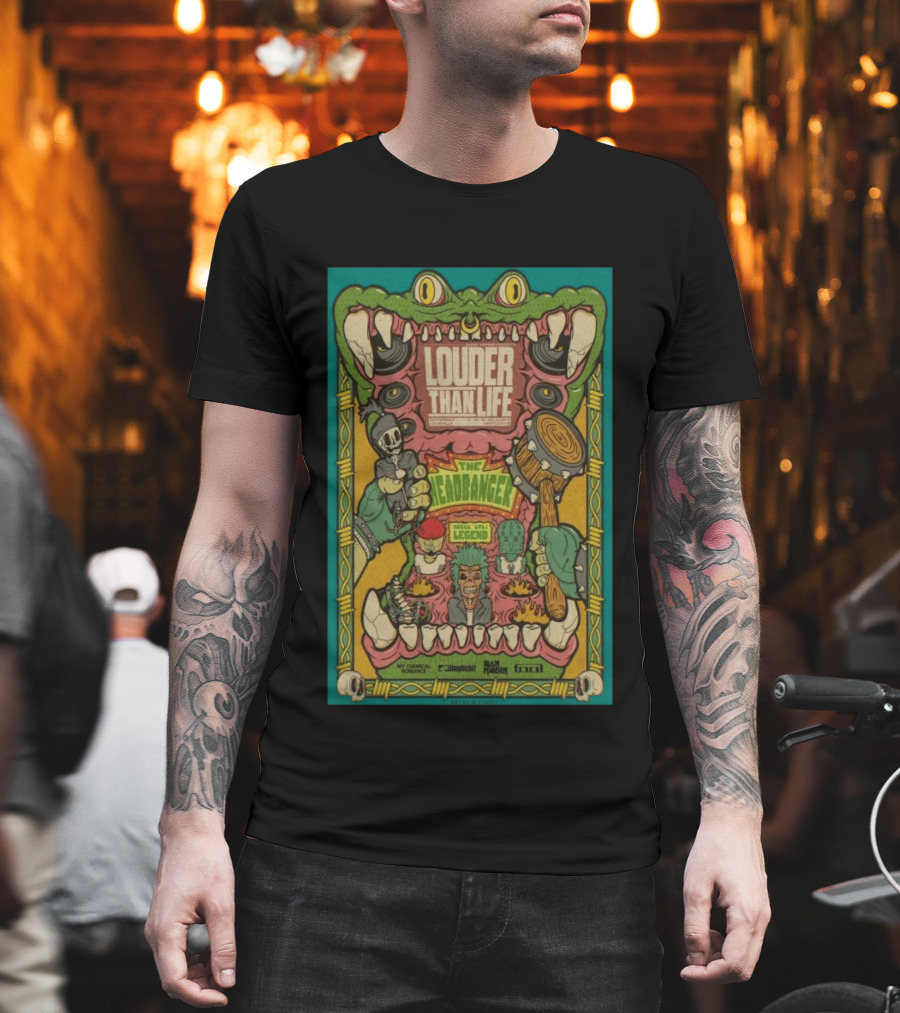 Louder Than Life Event Louisville KY September 17 20 2026 The Headbanger My Chemical Romance Tool Run The Jewels T-Shirt