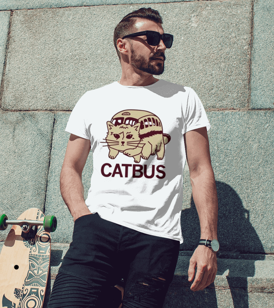 Catbus Gary Feline Transport Mashup T-Shirt