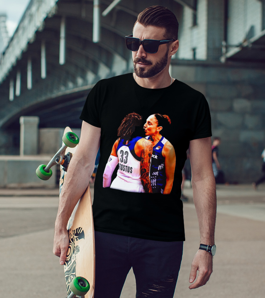 WNBA Diana Taurasi And Seimone Augustus Iconic Encounter Basketball Moment T-Shirt