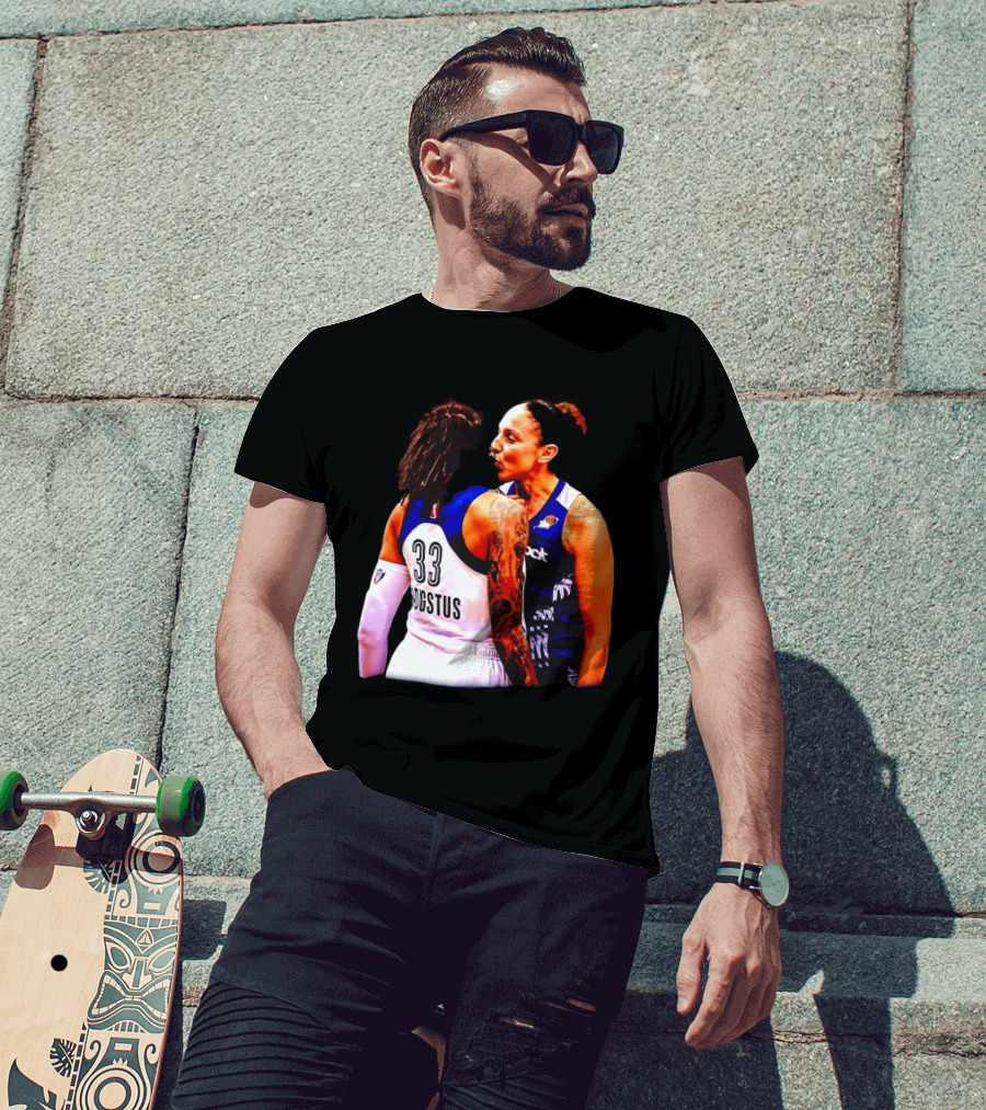 WNBA Diana Taurasi And Seimone Augustus Iconic Encounter Basketball Moment T-Shirt