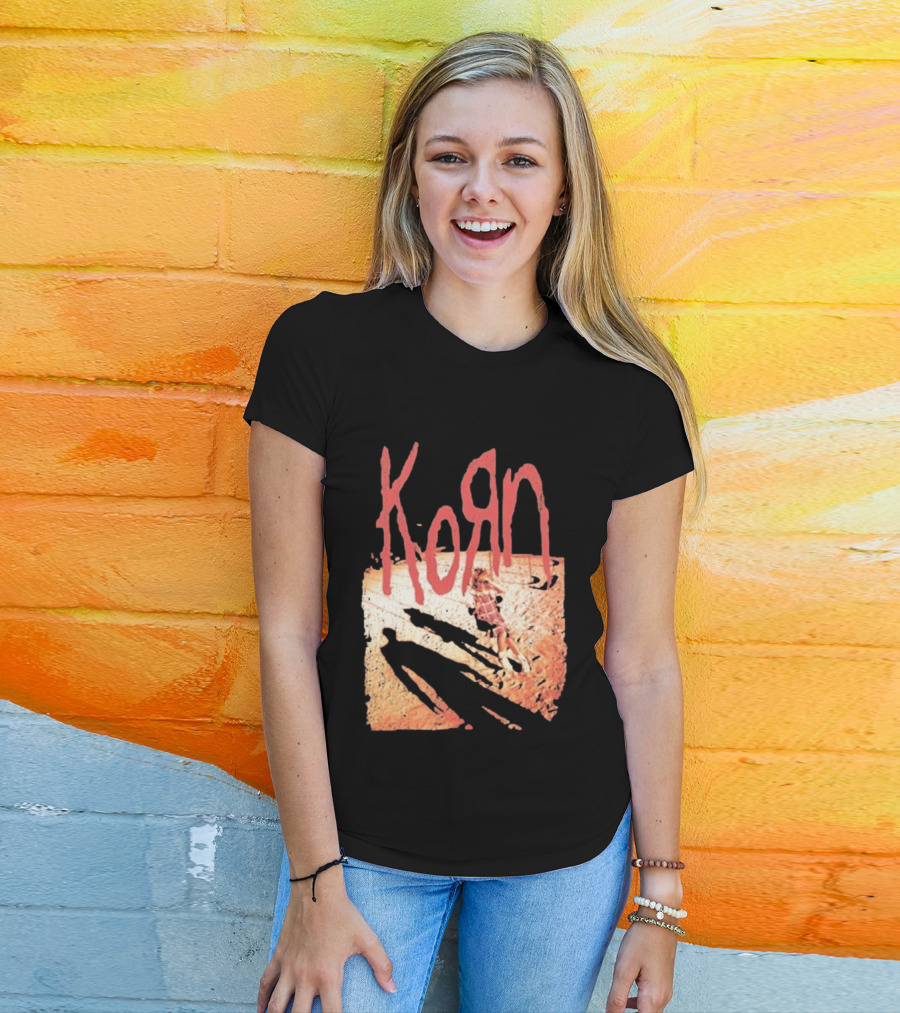 Korn Self Titled Album Cover Art With Distressed Child T-Shirt