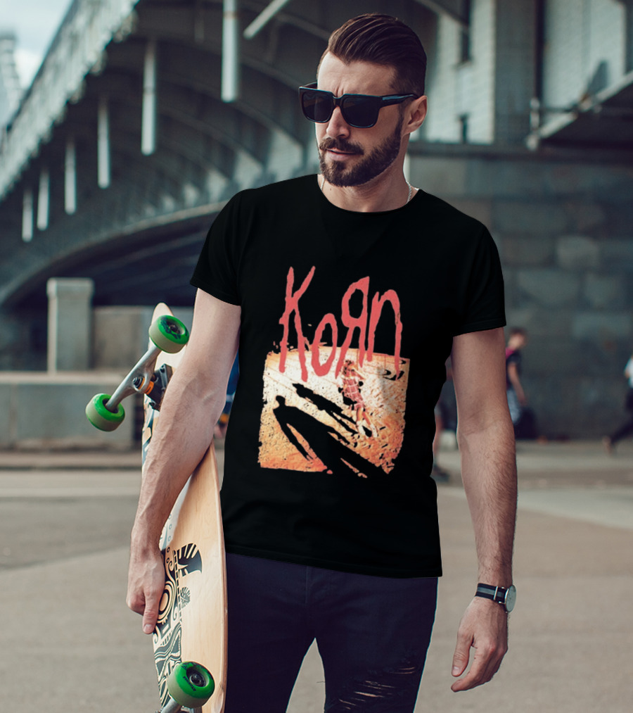 Korn Self Titled Album Cover Art With Distressed Child T-Shirt