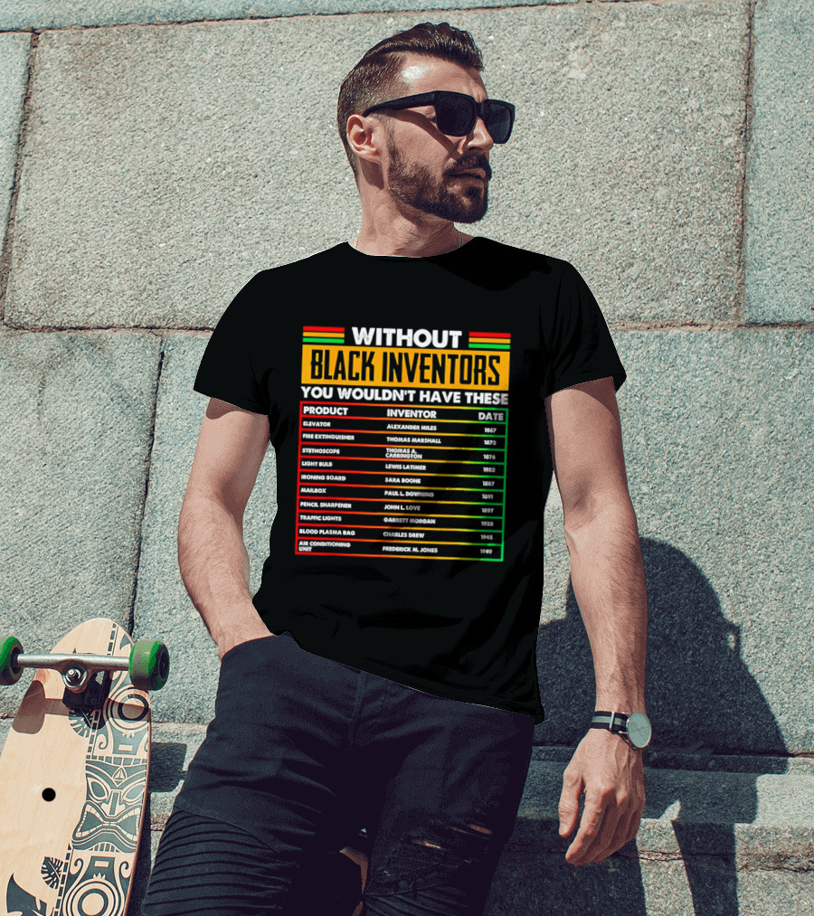 Without Black Inventors You Wouldn't Have Elevators Fire Extinguishers Stethoscopes And More T-Shirt