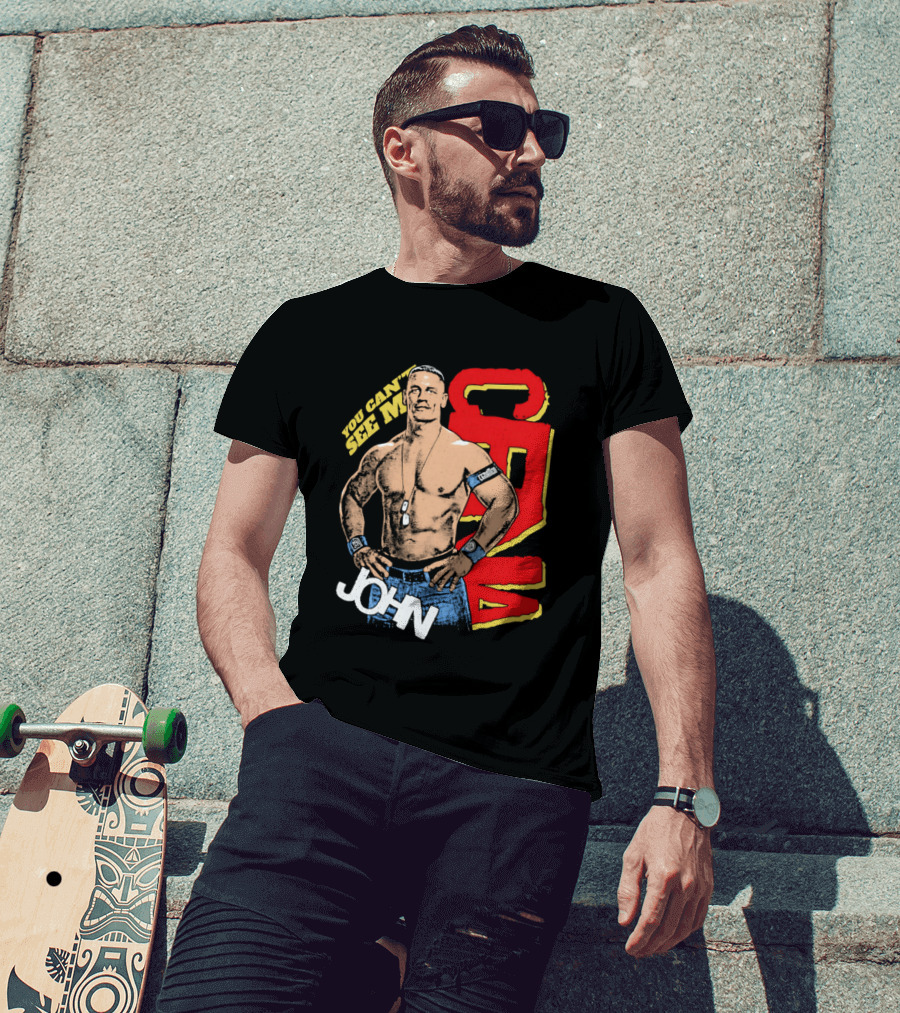 You Can't See Me John Cena Retro Style WWE Fan Favorite T-Shirt