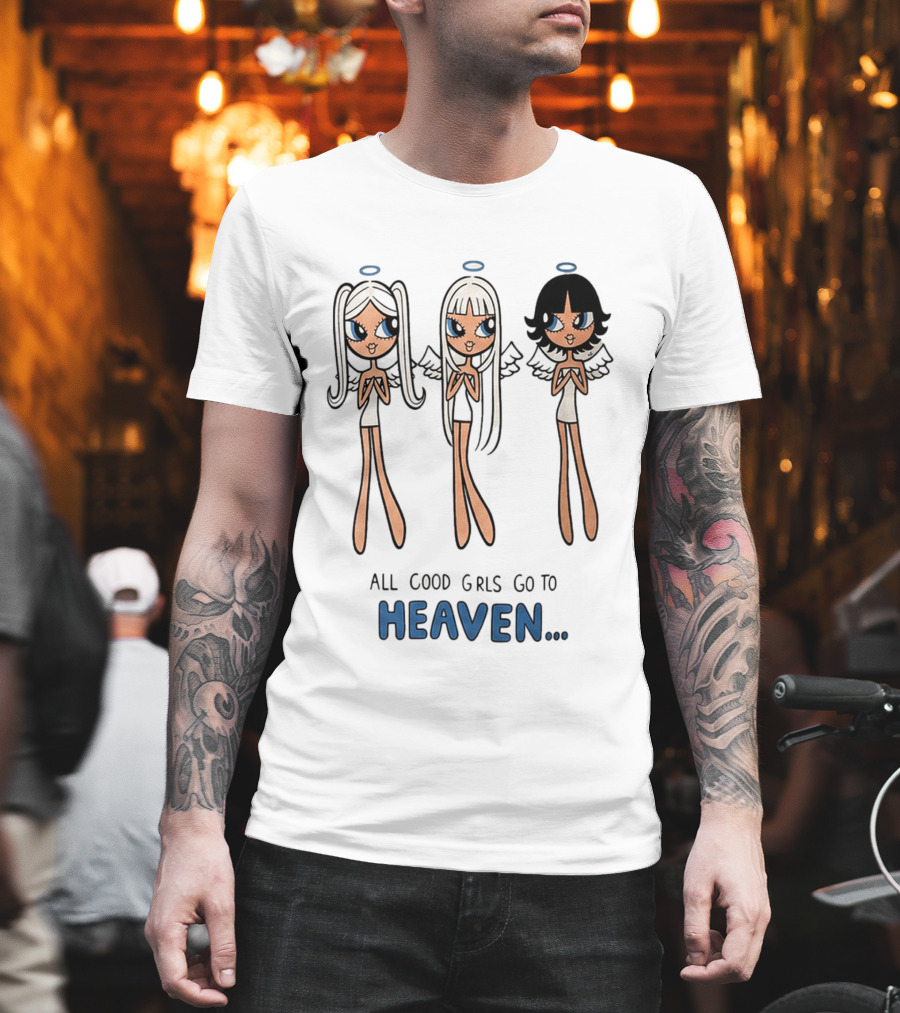 All Good Girls Go To Heaven Angel T-Shirt