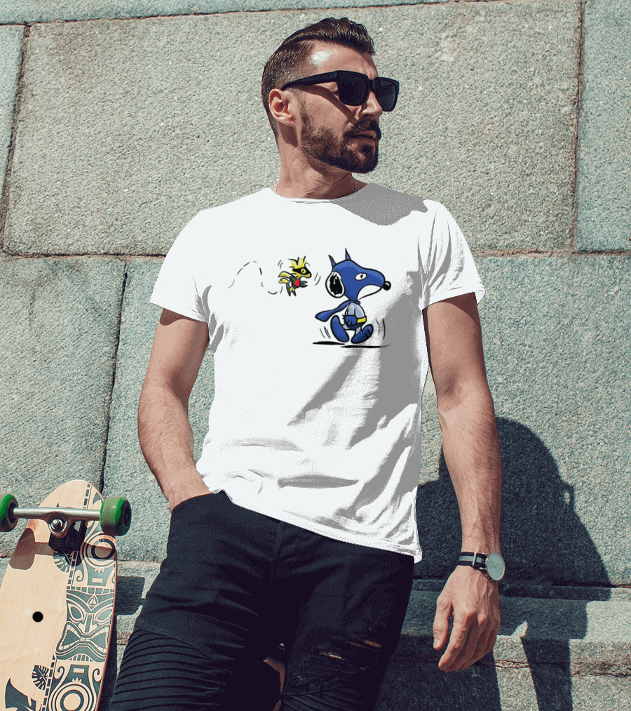 Batman Snoopy And Robin Woodstock DC Peanuts T-Shirt