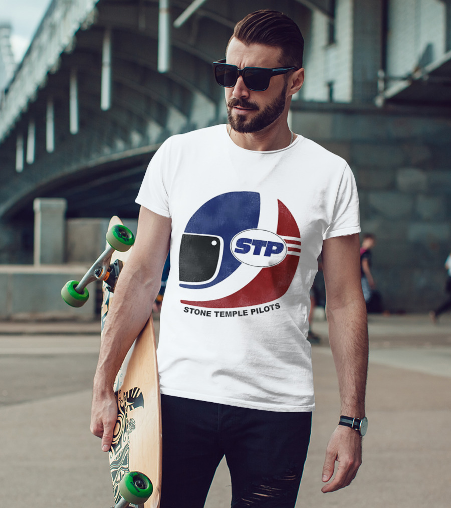 Stone Temple Pilots STP Helmet T-Shirt