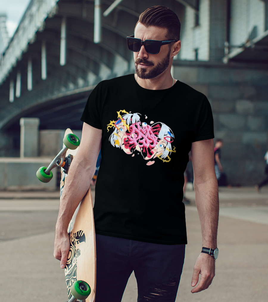 Hghmnds Head Split Surreal Pop Art Explosion T-Shirt