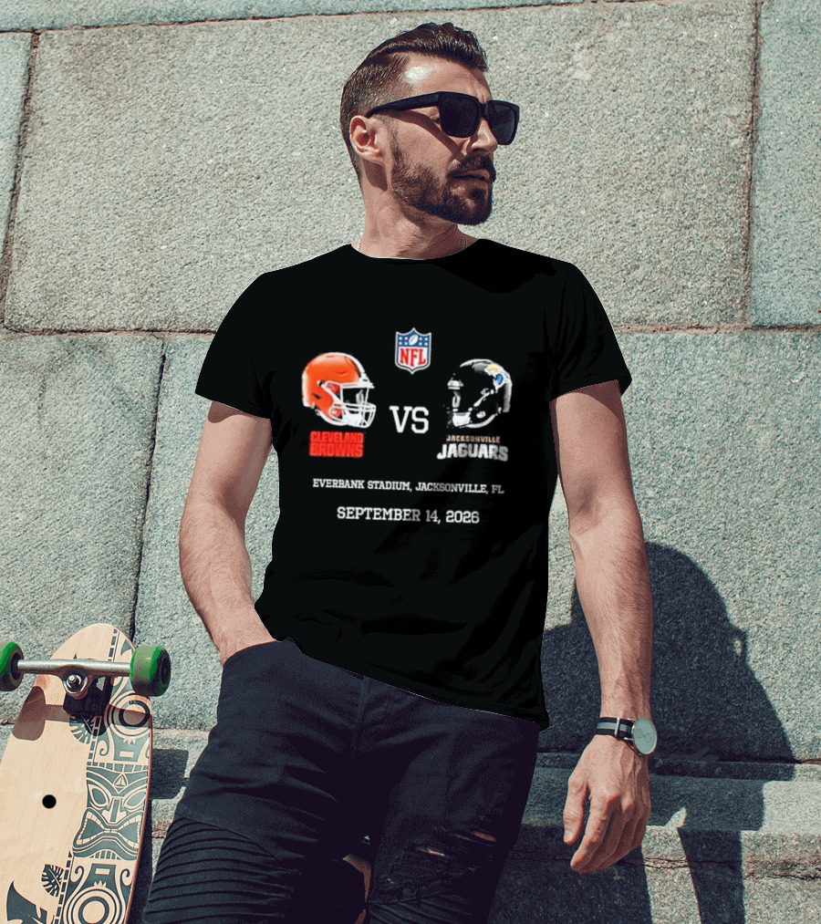 Cleveland Browns Vs Jacksonville Jaguars NFL EverBank Stadium Jacksonville FL September 14 2026 T-Shirt