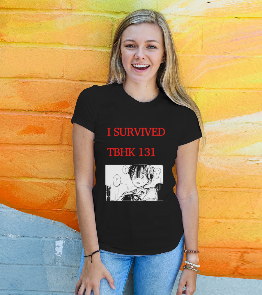 I Survived Tbhk 131 Crying Boy Manga Panel Japanese Comic Scene T-Shirt