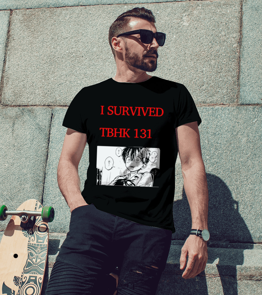 I Survived Tbhk 131 Crying Boy Manga Panel Japanese Comic Scene T-Shirt