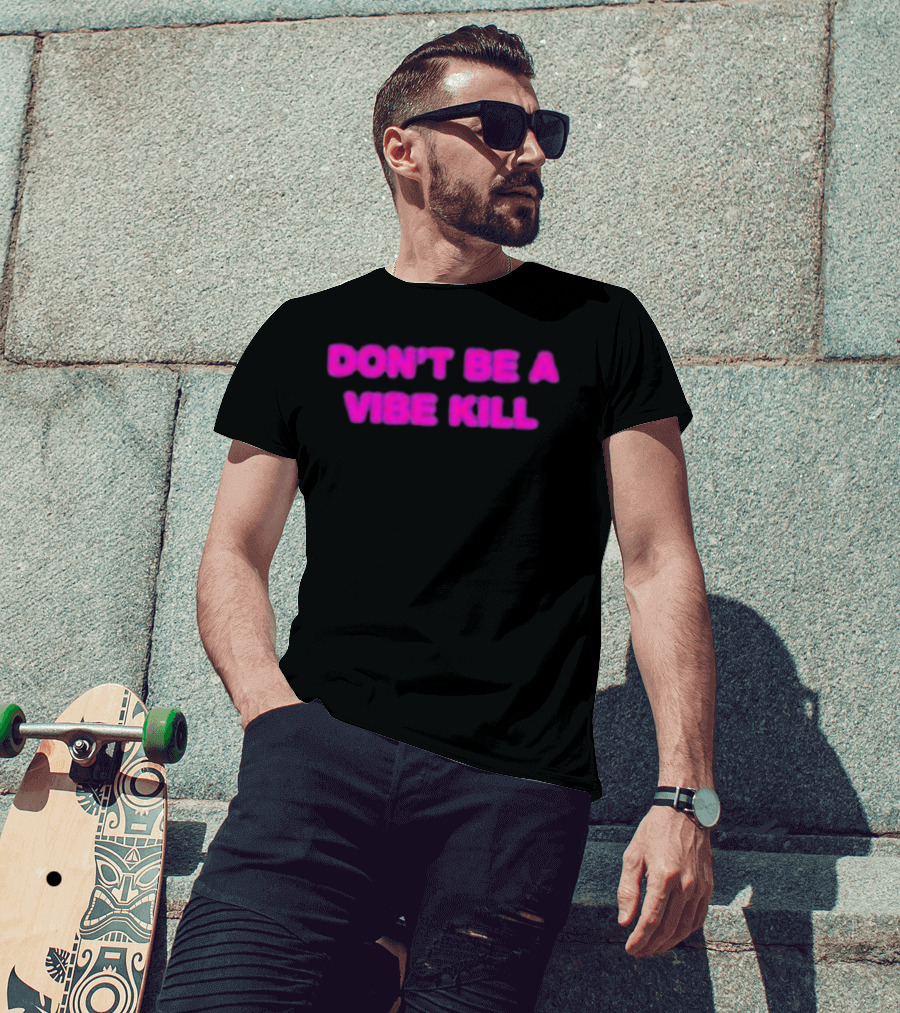 Madonna Don't Be A Vibe Kill Pink T-Shirt