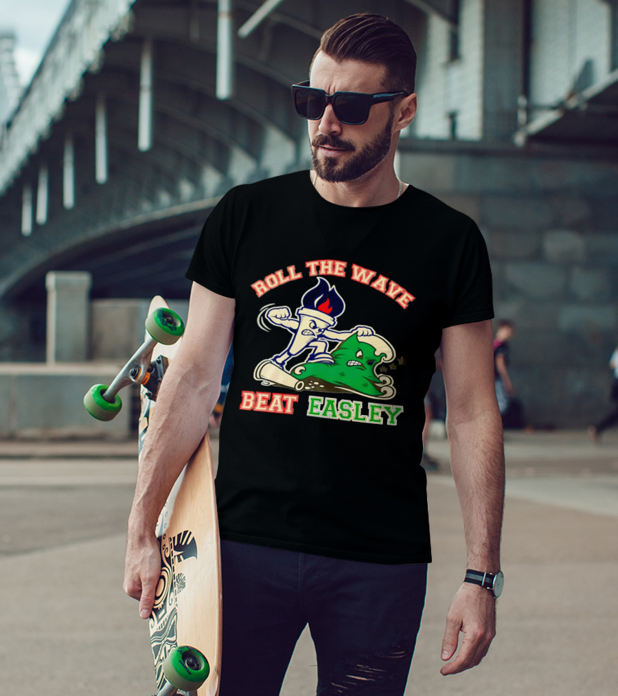 Roll The Wave Beat Easley Torch Green Wave T-Shirt