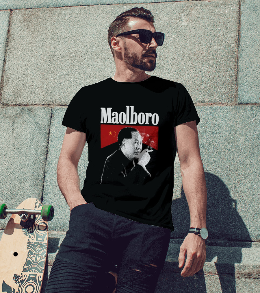 Maolboro Smoking Chairman Mao Zedong Communist T-Shirt