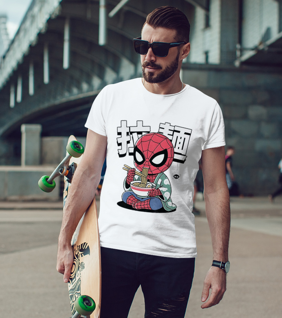 Spider Man Ramen Noodles Kanji Spideramen T-Shirt