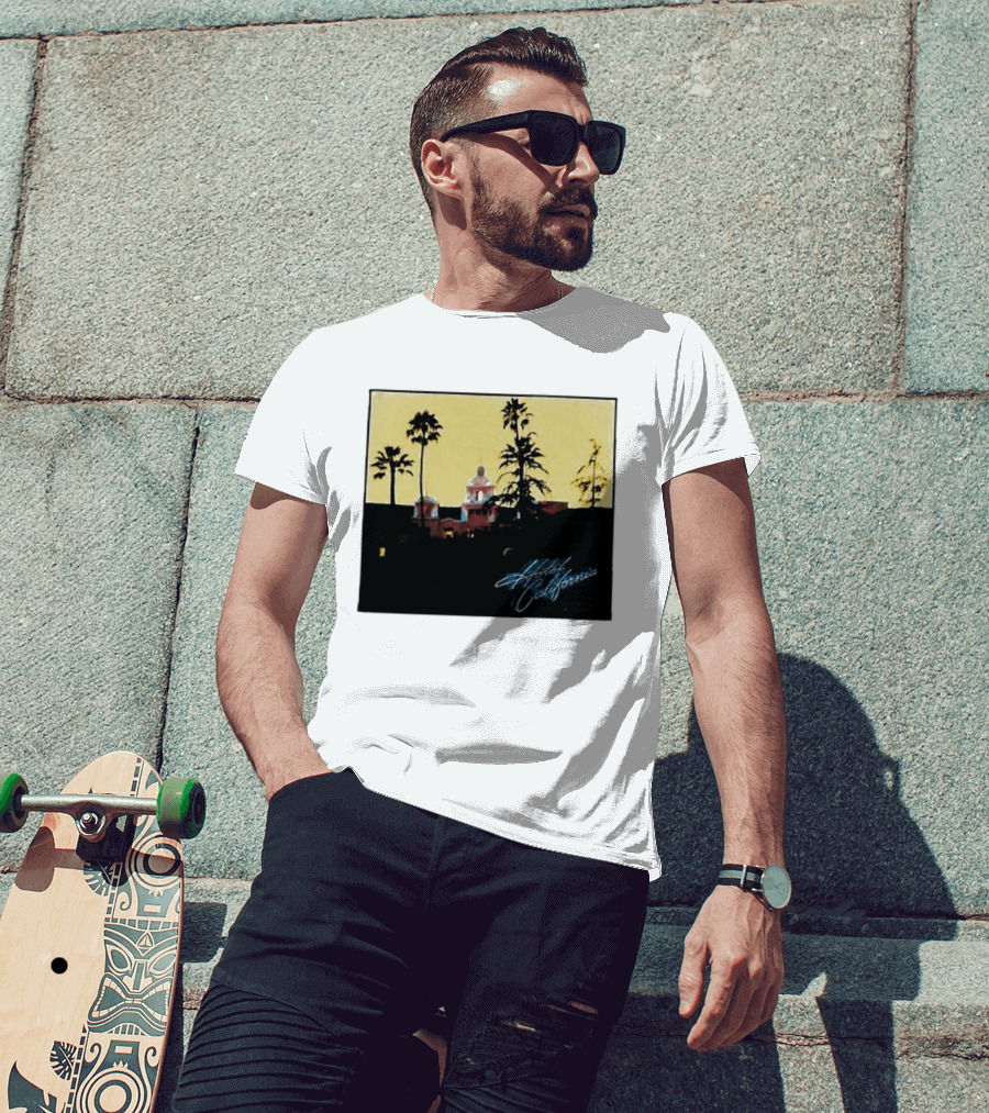 Hotel California Resort Scene 90s Eagles Justin Bieber 1995 T-Shirt