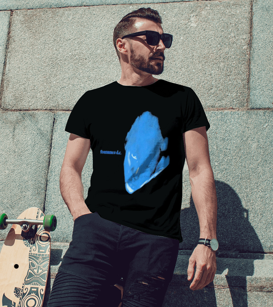 Fontaines D.C. Dopamine Chamber Blue Cover Black T-Shirt