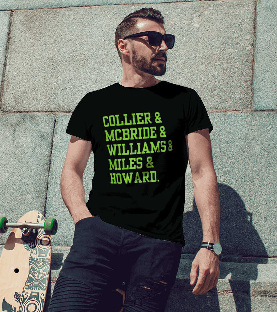 Collier McBride Williams Miles Howard Minnesota Lynx WNBA Players T-Shirt
