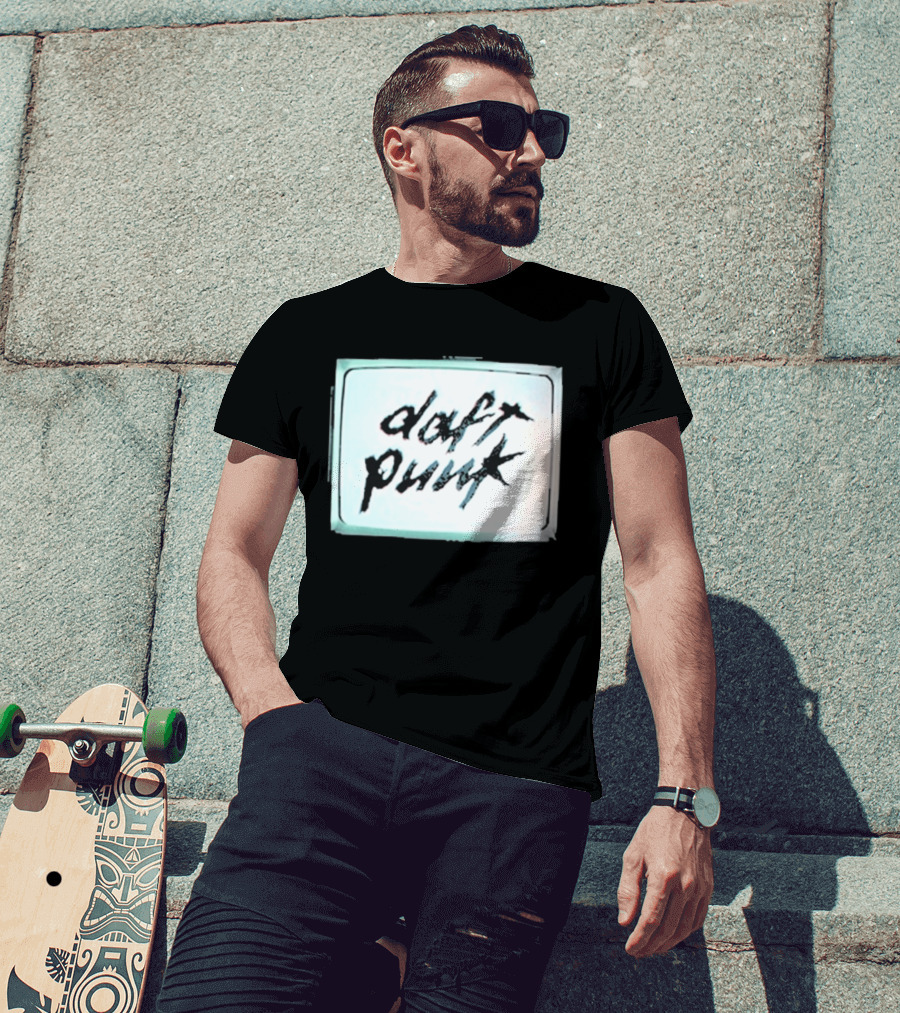 Daft Punk Human After All Vintage Television T-Shirt